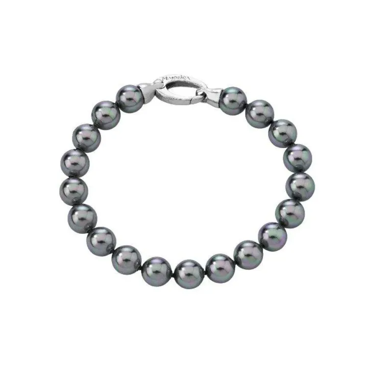 Hot Majorica Silver Bracelet With 10Mm Gray Pearls Lyra