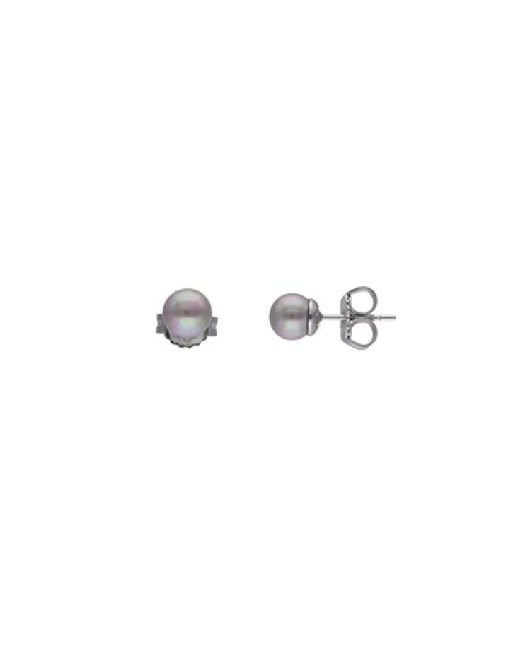 Best Majorica Silver Earrings Lyra With 6Mm Nuage Pearl