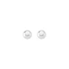 Discount Majorica Silver Earrings Nuada With 10Mm White Pearl Flattened Round