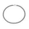Clearance Majorica Silver Gray Pearl Necklace Lyra 8Mm 45Cm