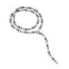 Clearance Majorica Silver Necklace Lyra 10Mm 90Cm White, Gray And Nuage