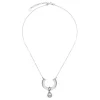 Shop Majorica Silver Necklace With Ayla Pendant In High-Resistance Glass