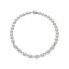 New Majorica Silver Necklace With Pearls And Zircons Venus