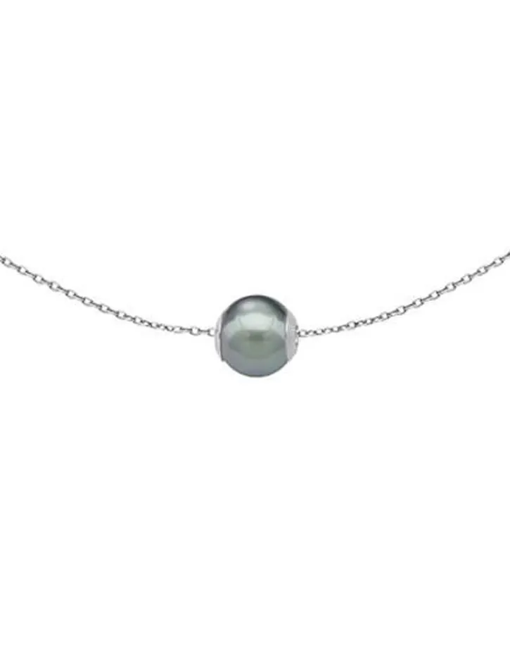 Cheap Majorica Silver Short Pendant Nuada 12Mm Gray Pearl