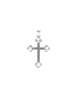Cheap Majorica Silver Trinity Cross Pendant With Pearls