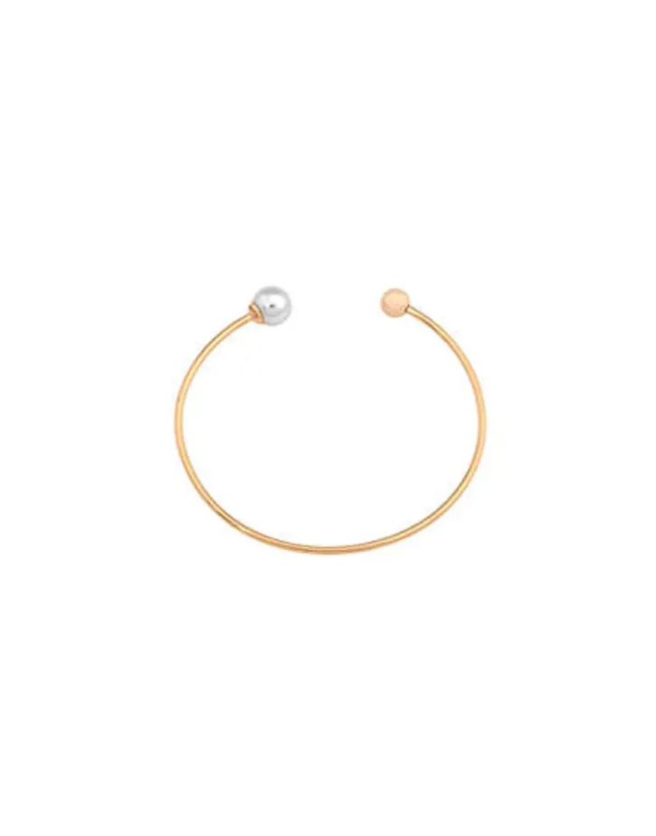 Hot Majorica Small Gold Plated Bracelet Aura With White Pearl