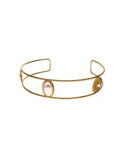 Hot Majorica Symi Gold-Plated Choker With White Pearls