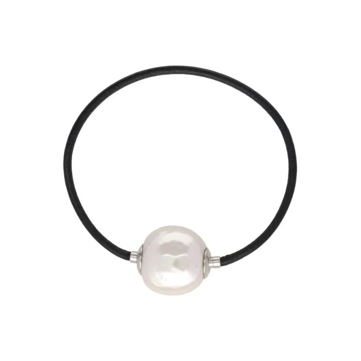 Store Majorica Zindis 17,5Cm Leather Bracelet