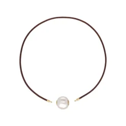 Shop Majorica Zindis 40Cm Leather Necklace
