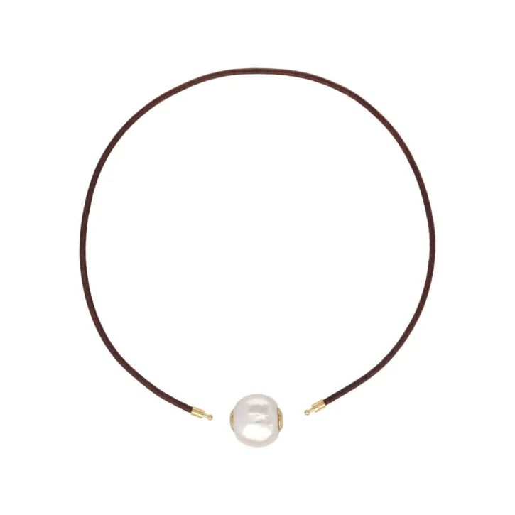 Shop Majorica Zindis 40Cm Leather Necklace