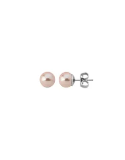 Discount Majorica Earrings Lyra With 8Mm Pink Pearl